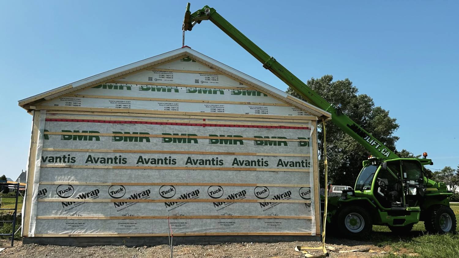 Garage à grande portée