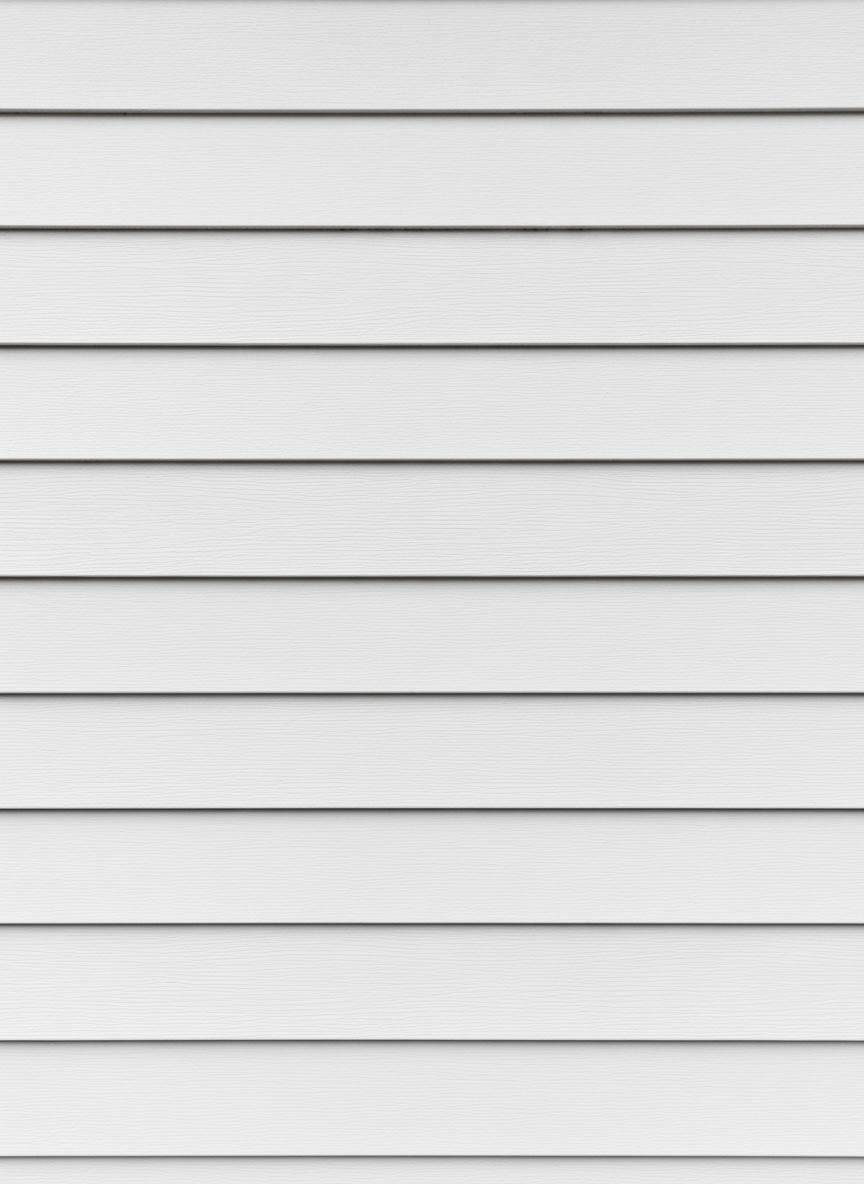 White vinyl siding