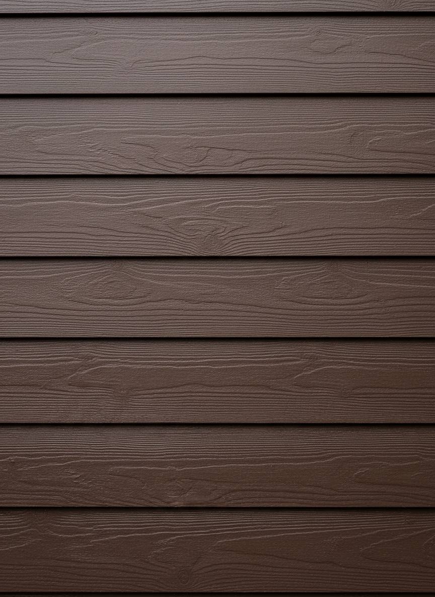Déclin de bois brun cacao