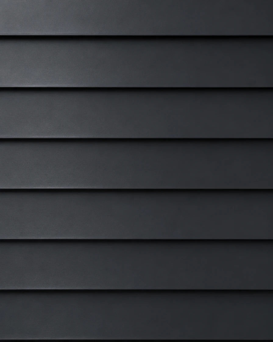 Anthracite horizontal steel siding